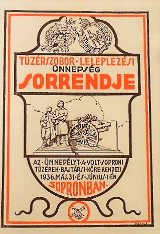 Sopron Tüzérszobor Leleplezési Ünnepség 1936