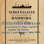 Régi hajó menetrend Hamburg 1941