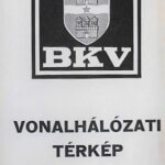 BKV Budapest közlekedési térkép 1977