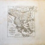 Görögország régi német térkép