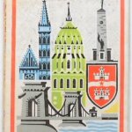 Budapest régi retro térkép 1970