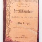 Régi német könyv 1891 Der Millionnenbauer