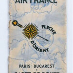 Air France Párizs Bukarest útvonal prospketus 1930