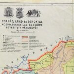 Csanád Arad Torontál közigazgatásilag egyenlőre egyesitett vármegyék régi térkép