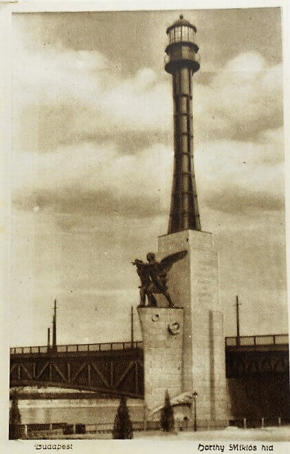 Budapest Horthy Miklós híd régi képeslap