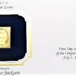 Arany bélyeg 2 C Andrew Jackson 22kt Gold Replica