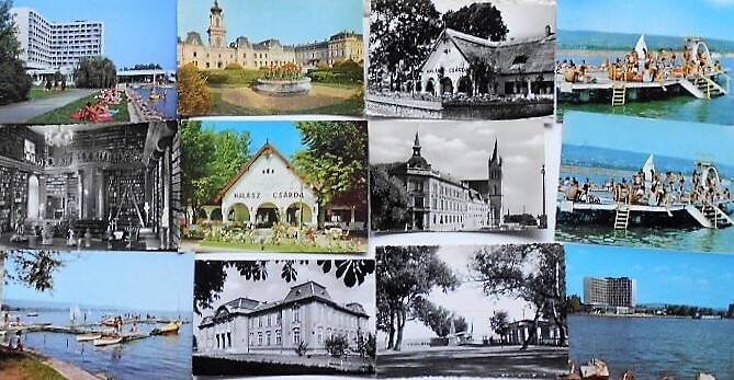 Keszthely retro képeslap