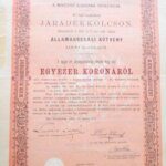 Magyar Korona Országai Járadékkölcsön 1.000 korona 1903