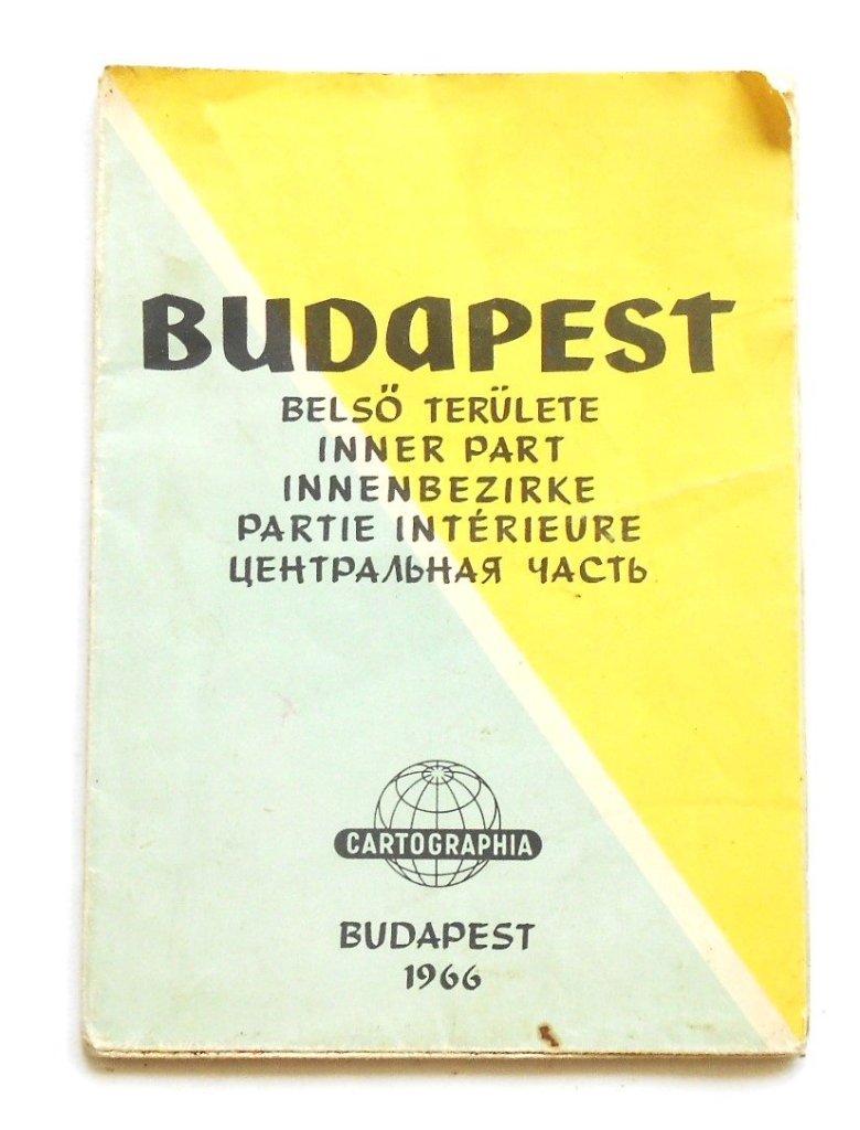 Budapest belső területe térkép 1966 