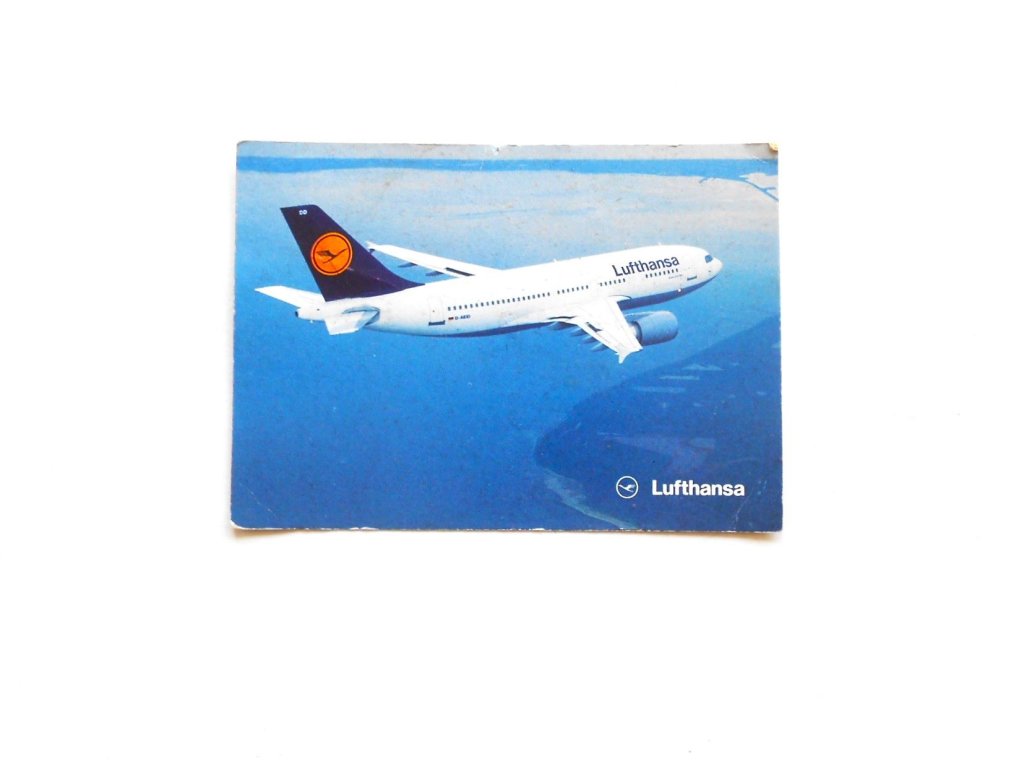 Lufthansa Airbus A310-300 képeslap