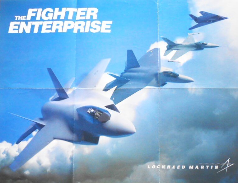 The Fighter Enterprise Lockheed Martin repülő plakát poszter