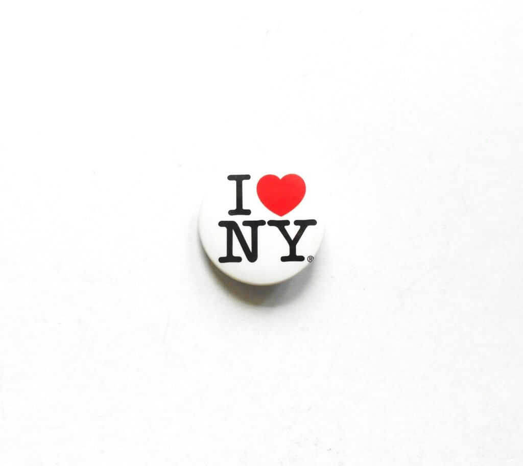 I love NY New York jelvény kitűző