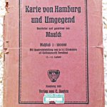 Hamburg környéke régi térkép 1921