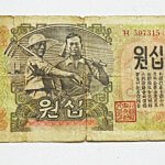 10 won Korea 1947 bankjegy papírpénz