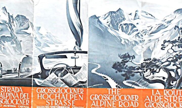 Grossglockner Hochalpenstrasse régi hivatalos prospektus