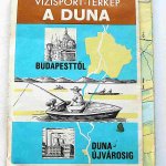 Duna vízisport térkép Budapest Dunaújváros 1978
