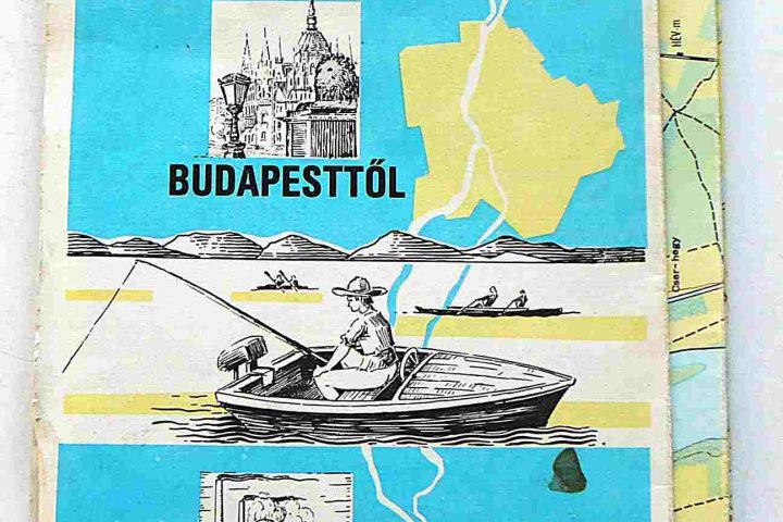 Duna vízisport térkép Budapest Dunaújváros 1978