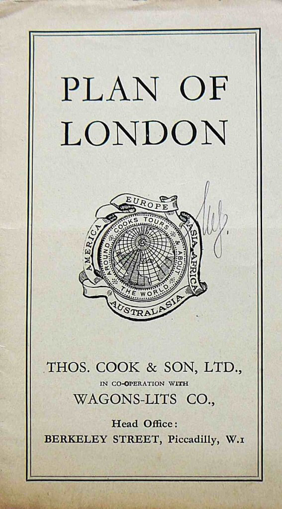 London térkép Plan of London Thos. Cook & Son LTD. in Cooperation with Wagon-Lits Co