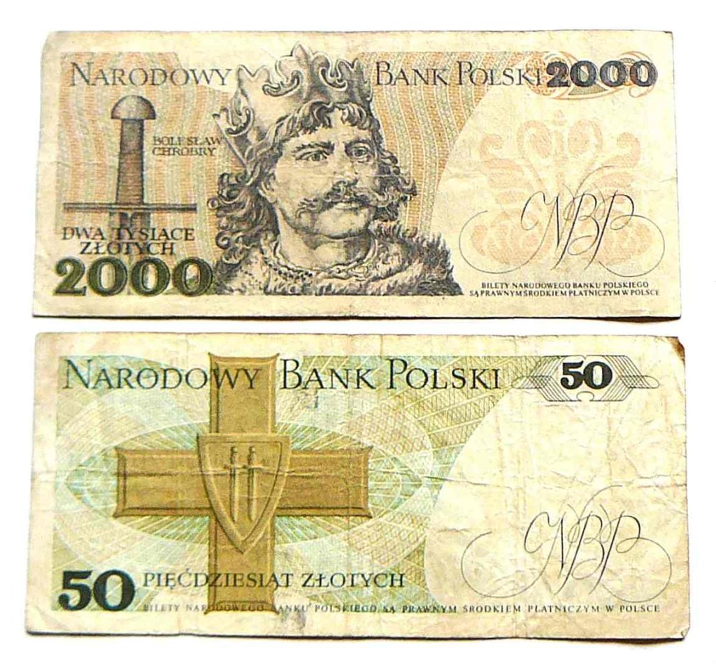 Zloty 1975 77 Lengyelország bankjegy papírpénz 