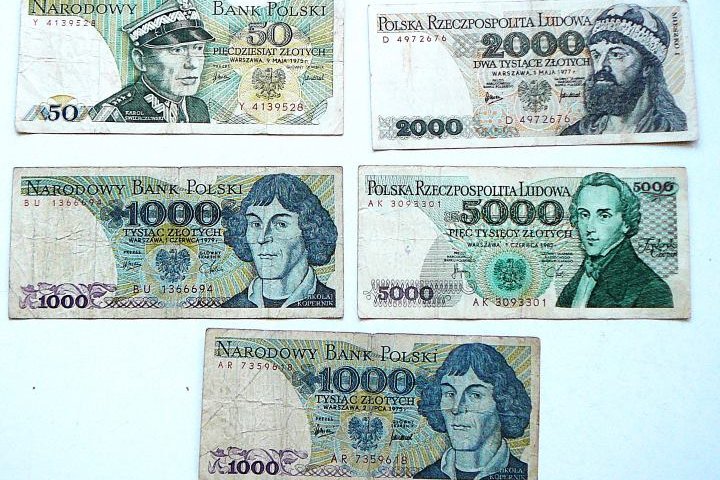 Zloty Lengyelország 1970-es évek bankjegy papírpénz