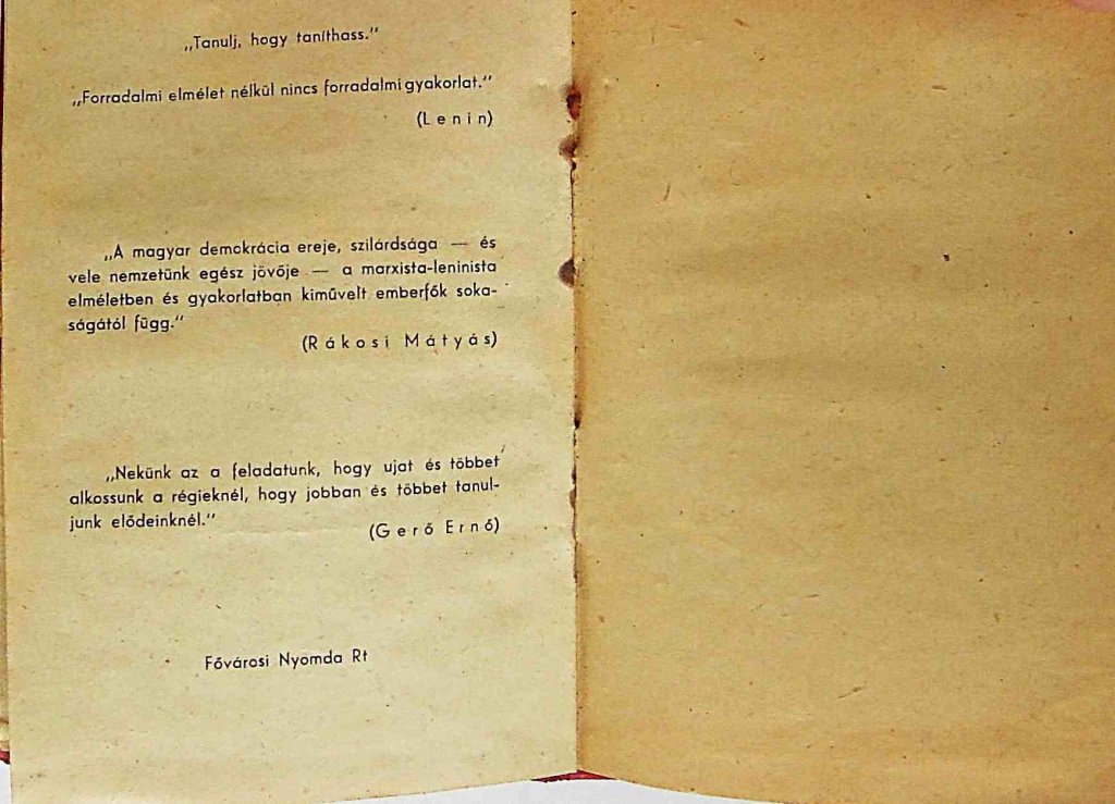 Bizonyítvány Magyar Közlekedési Dolgozók Szabad Szakszervezete 1948