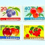 Gyümölcs bélyeg sor Románia postatiszta