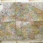 Magyarország térkép a trianoni határok feltüntetésévél 1938 I. Bécsi döntés után