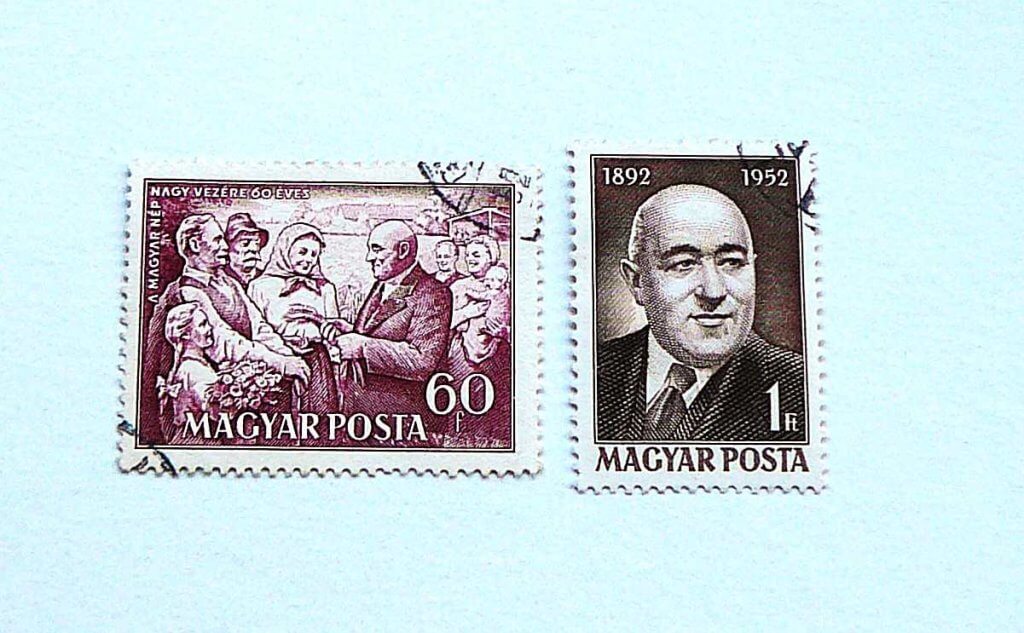 Rákosi Mátyás bélyeg pár