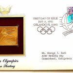 Téli olimpia műkorcsolya USA arany bélyeg