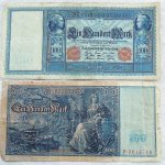 100 száz német márka Berlin 1910 bankjegy papírpénz