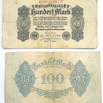100 száz német márka Berlin 1922 bankjegy papírpénz