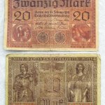 20 húsz német márka 1918 Berlin bankjegy papírpénz