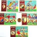 Focicsapat óriás gyufacímke 1960 61