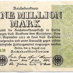 1 egy millió német márka 1923 bankjegy papírpénz