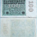 100 százmillió német márka 1923 Berlin bankjegy papírpénz