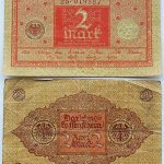 2 két német márka Berlin 1920 bankjegy papírpénz