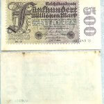 500 ötszáz millió márka 1923 Berlin német bankjegy papírpénz