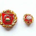 Szocialista brigád kitüntetés jelvény kitűző