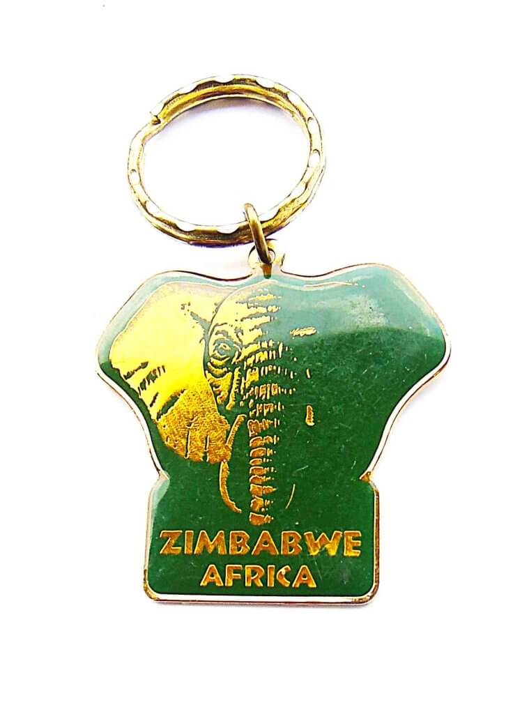 Zimbabwe Afrika kulcstartó