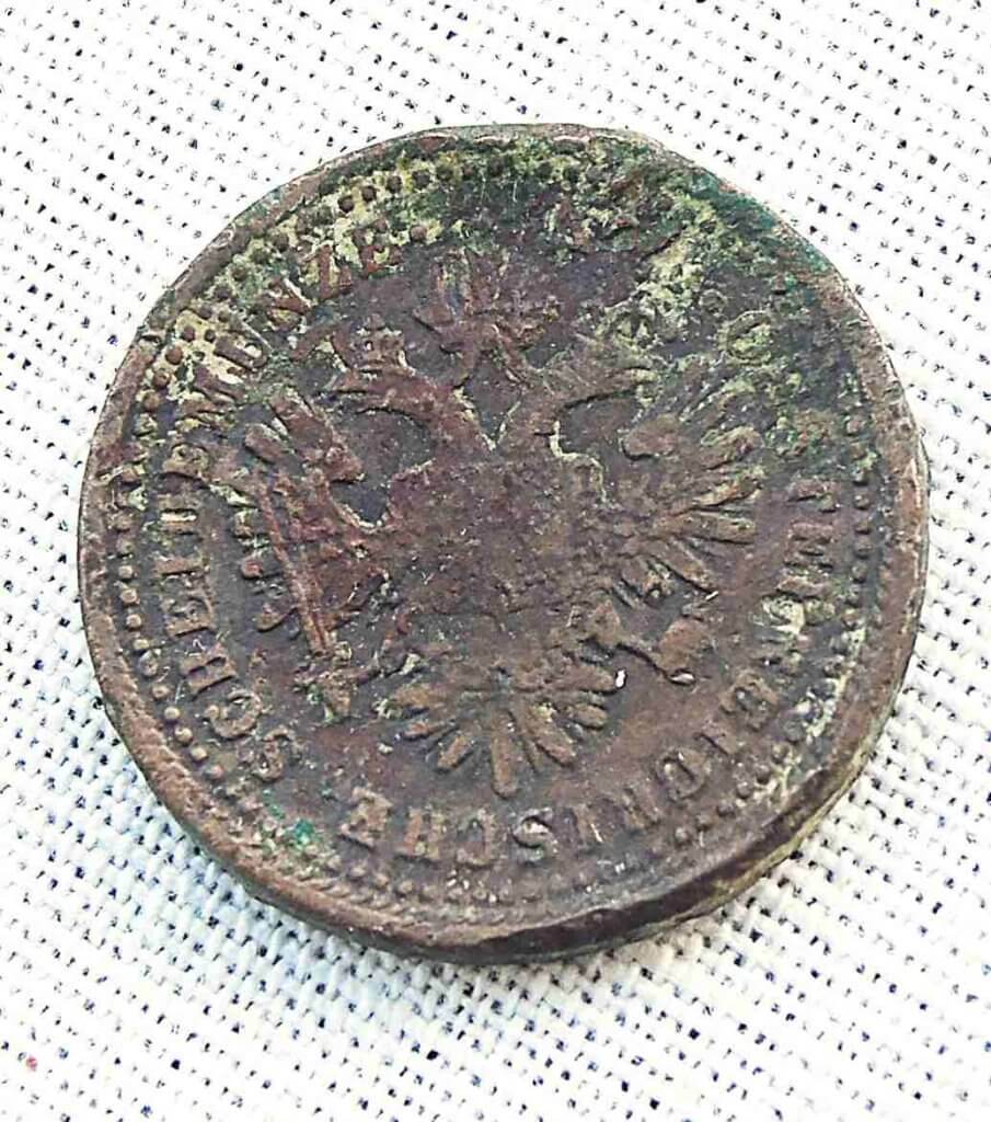1 egy krajcár kreuzer 1851 fémpénz érme