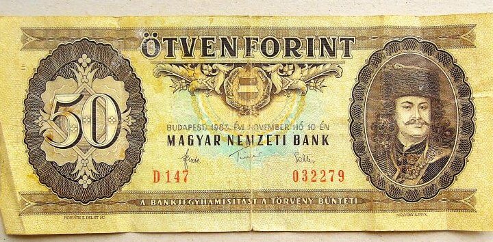 50 ötven forint 1983 bankjegy papírpénz