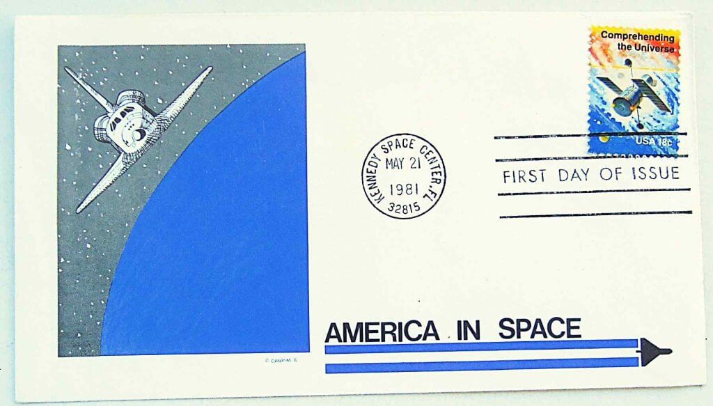 America in space FDC elsőnapi bélyegzés 1981