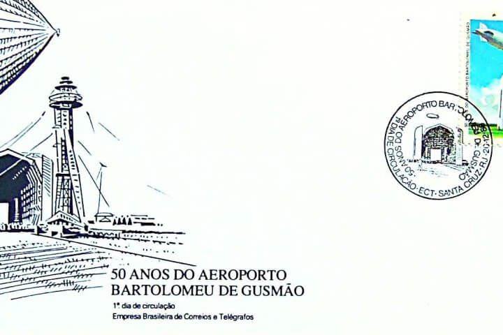 Brazil 86 FDC 50 éves Bartolomeu De Gusmao repülőtér