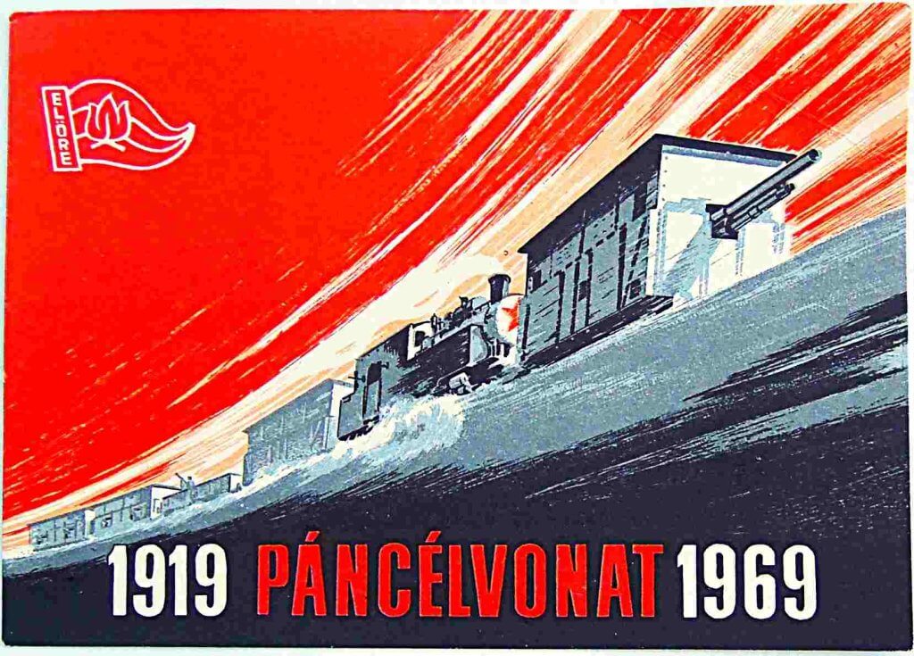 Páncélvonat 1919 1969 képeslap bélyeg emlékbélyegző