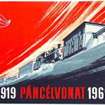 Páncélvonat 1919 1969 képeslap bélyeg emlékbélyegző