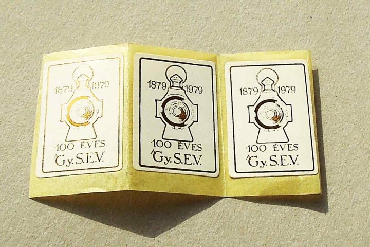 100 éves GYSEV matrica