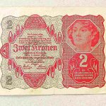 2 Korona Ausztria 1922 bankjegy papírpénz