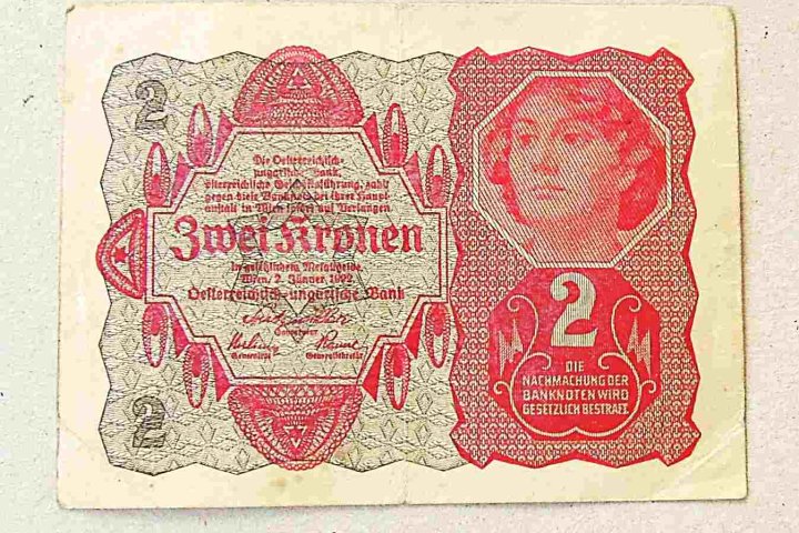 2 Korona Ausztria 1922 bankjegy papírpénz