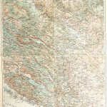 Dubrovnik Ragusa Adria környéke régi térkép 1914