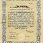 Magyar Királyság államadóssági kötvény 1942 Budapest